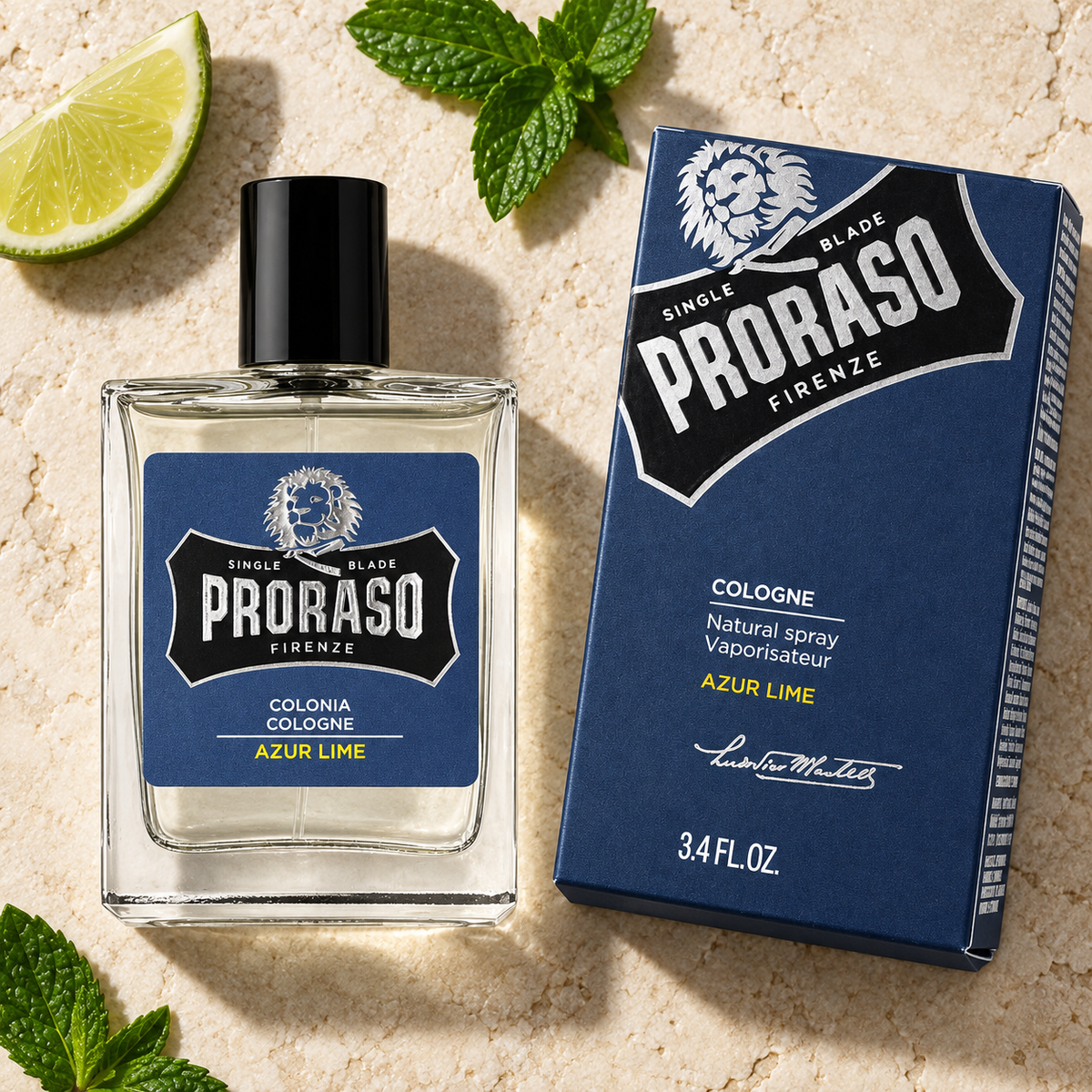 Proraso Cologne Azur Lime 100ml detail photograph