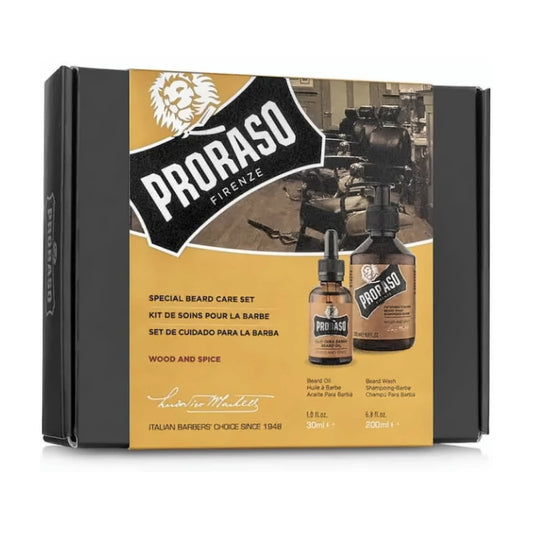 PRORASO BEARD DUO WOOD & SPICE