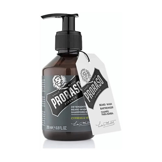 PRORASO Beard Wash Shampoo – Cypress & Vetyver (200ml)