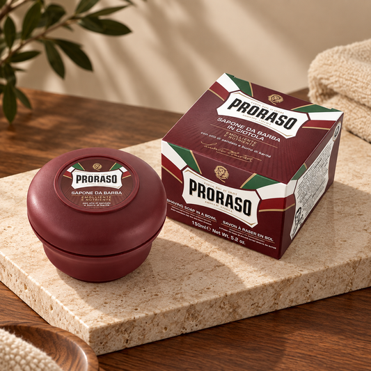 Proraso Shaving Soap Bowl Nourishing 150ml studio product photograph