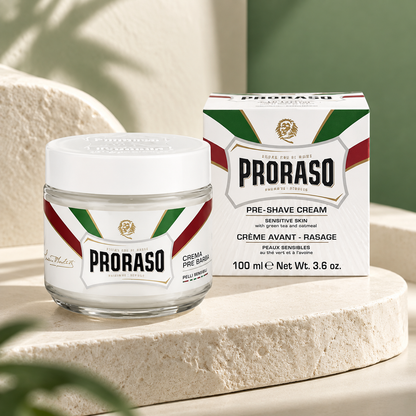 Proraso Pre-Shave Cream Tub Sensitive Skin 100ml — studio product photograph