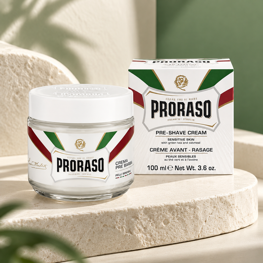 Proraso Pre-Shave Cream Tub Sensitive Skin 100ml — studio product photograph