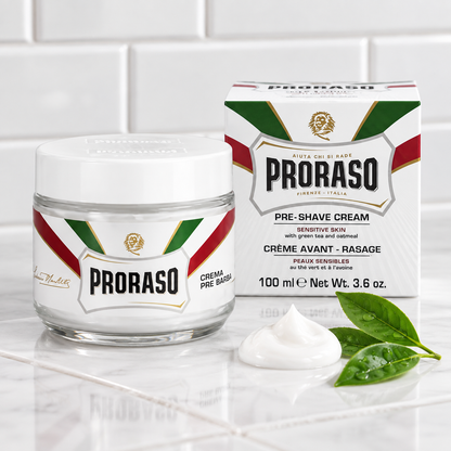 Proraso Pre-Shave Cream Tub Sensitive Skin 100ml — close-up product detail