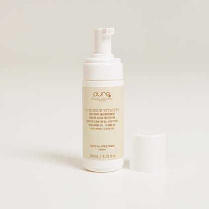 Pure Luminous Vitality Leave-In Silky Foam 140ml - product benefit image