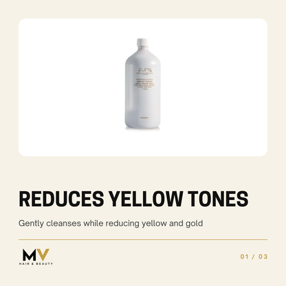 PURE Forever Blonde Shampoo 1L, Reduces yellow tones