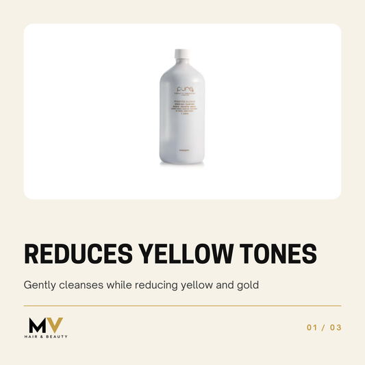 PURE Forever Blonde Shampoo 1L, Reduces yellow tones