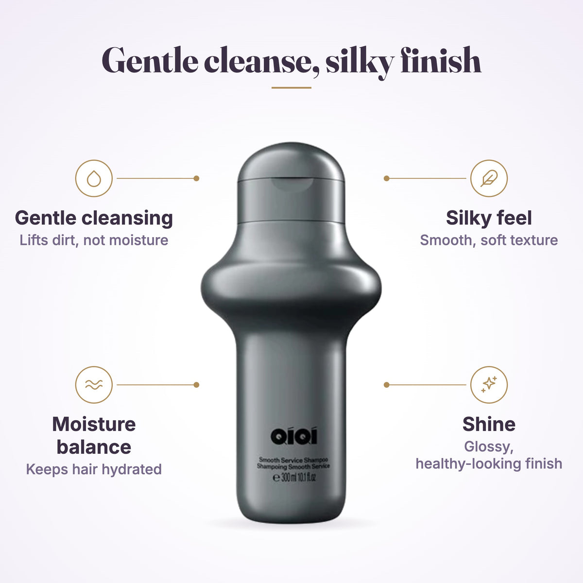 QIQI Smooth Service Shampoo 300ml product features