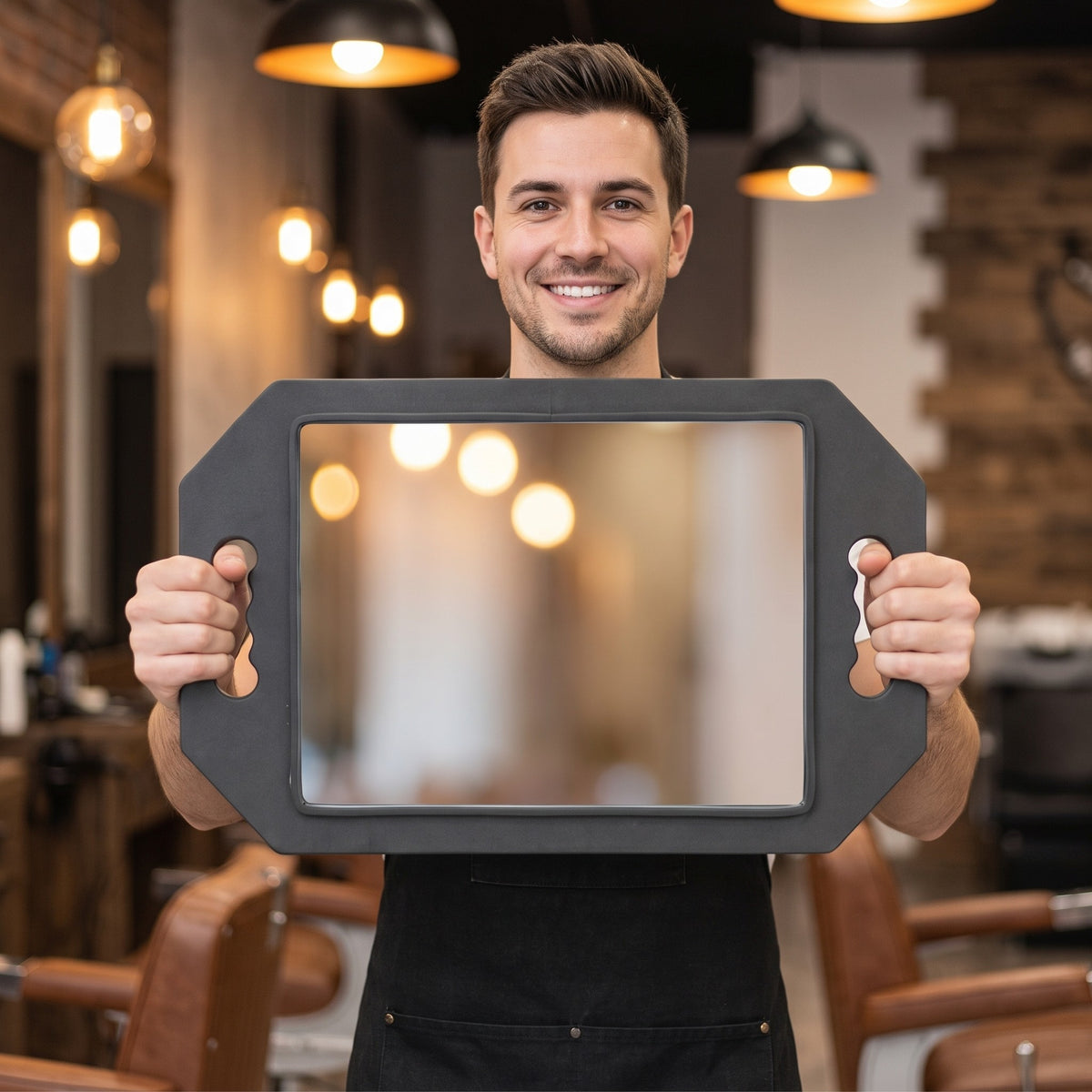 MV Handheld Rectangle Salon Mirror – 6 Colours