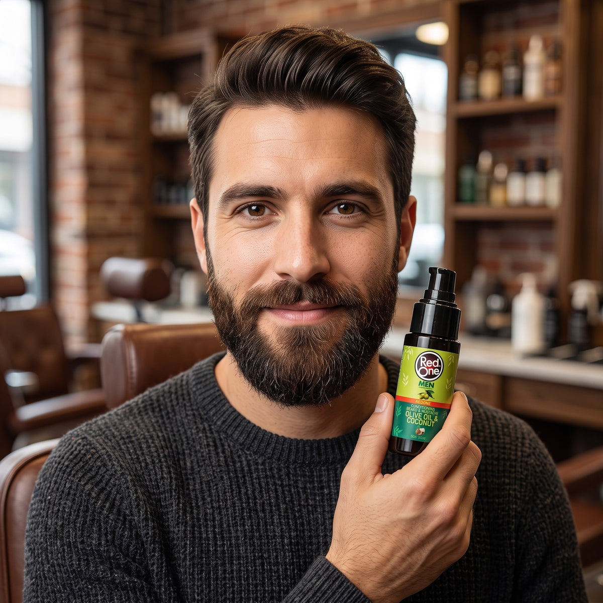 RedOne Beard & Moustache Coconut & Olive Oil 50ml lifestyle photo
