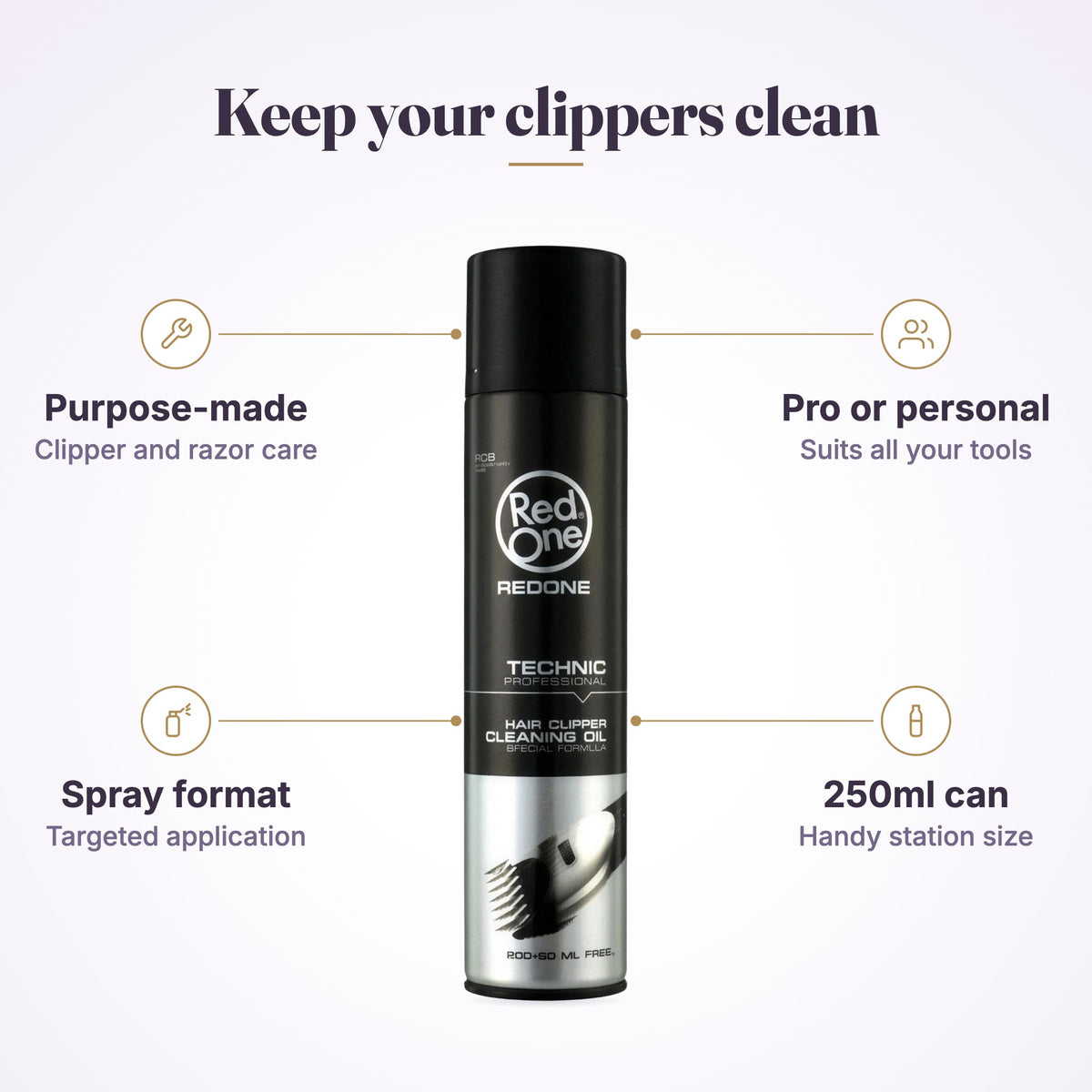 RedOne Technic Hair Clipper Cleaning Oil, view 5