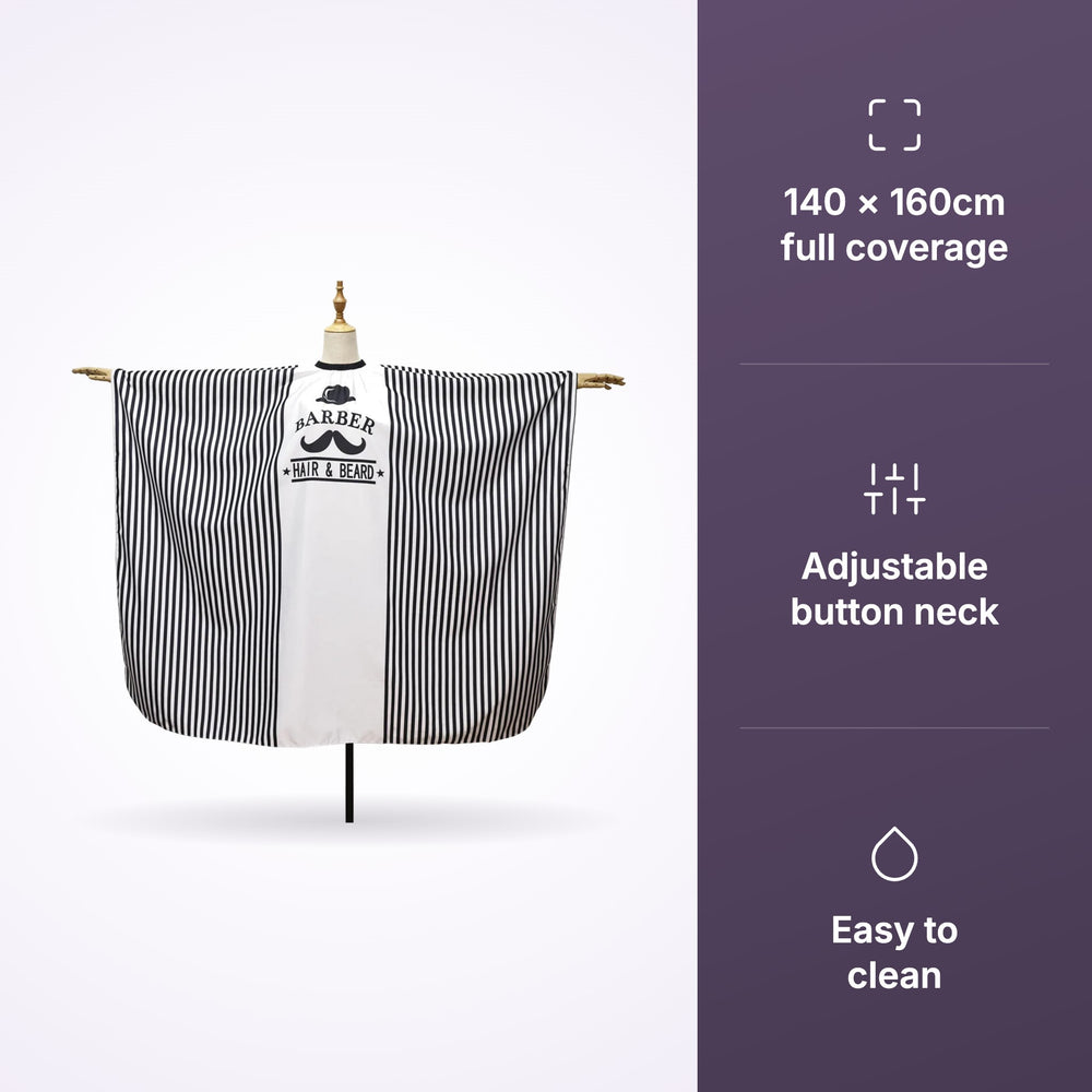 RedOne Moe+Hat striped cape with 140 x 160cm and button neck icons