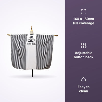 RedOne Moe+Hat striped cape with 140 x 160cm and button neck icons
