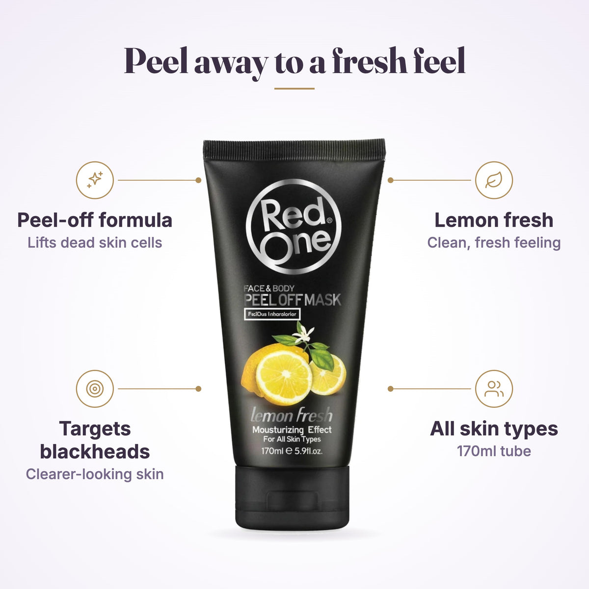 RedOne Face Peel Off Mask Lemon Fresh 170ml