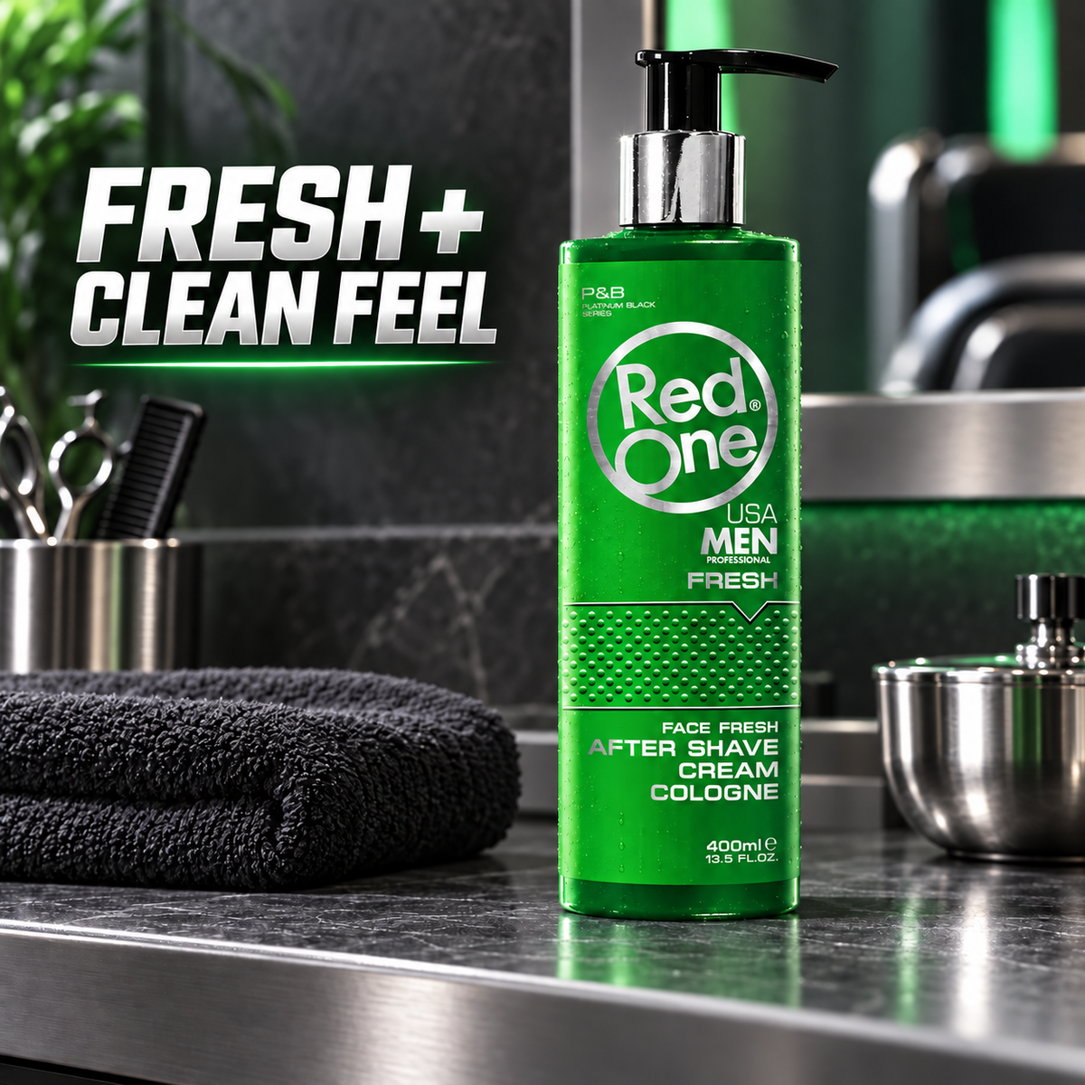 RedOne After Shave Cream Cologne Fresh 400ml – fresh and clean post-shave feel
