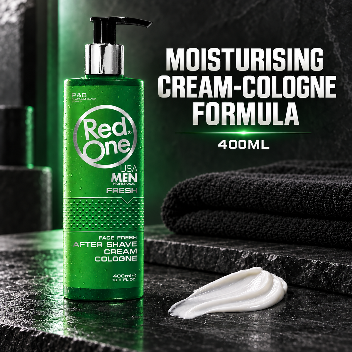 RedOne After Shave Cream Cologne Fresh 400ml – moisturising cream-cologne formula