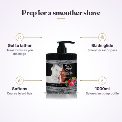 RedOne Fruits Shaving Gel 1000ml – Short Bottle