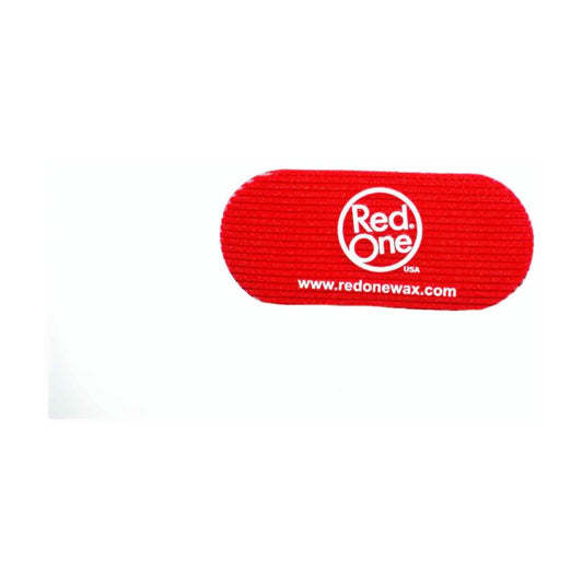 Red RedOne hair grip with ribbed fabric and white logo