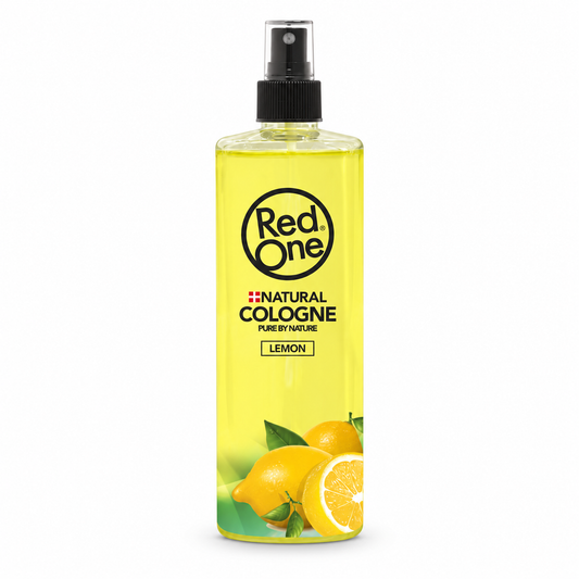 RedOne Lemon Cologne Spray 400ml bottle with clear cap on a white background