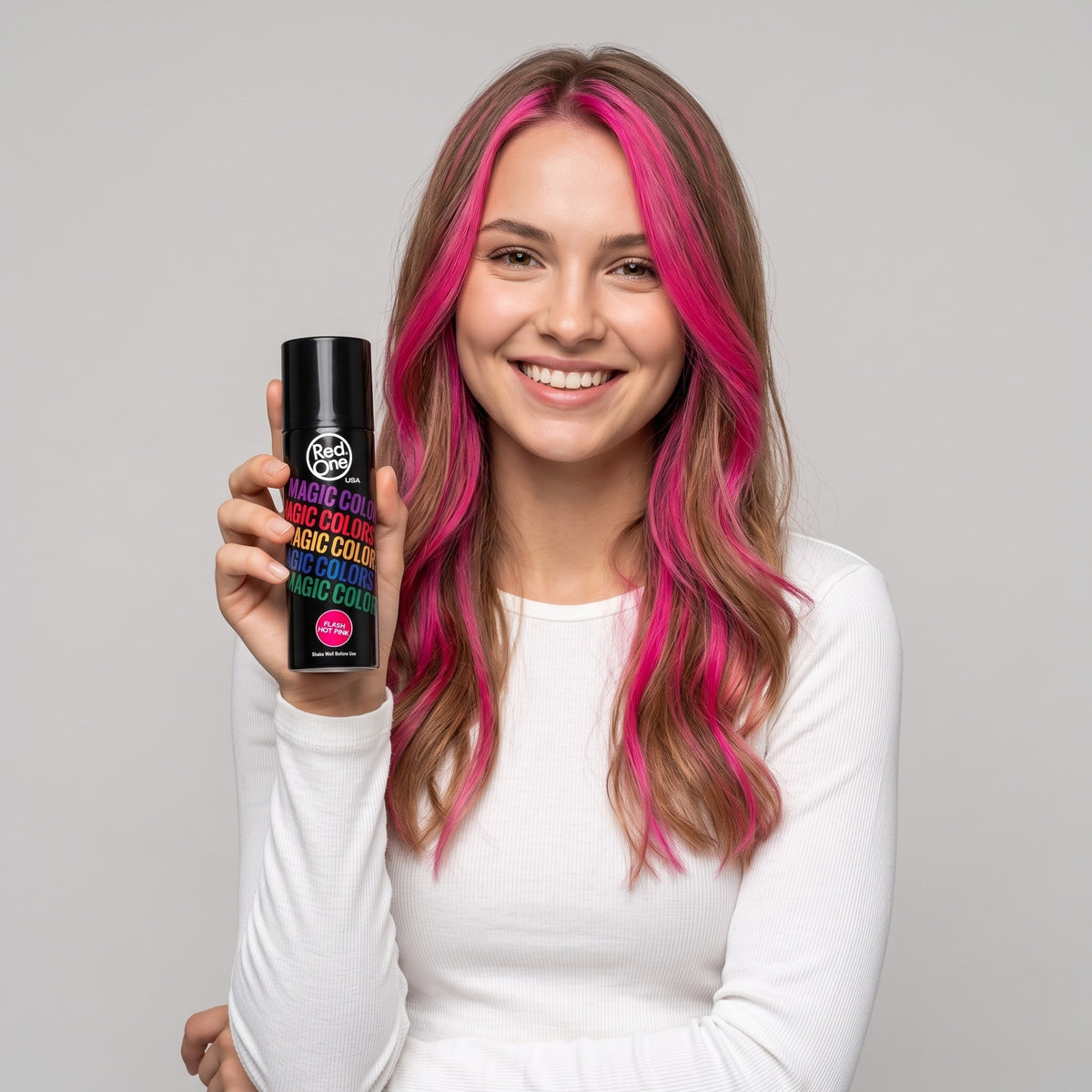 RedOne Magic Colour Temporary Hair Spray – Hot Pink 100ml