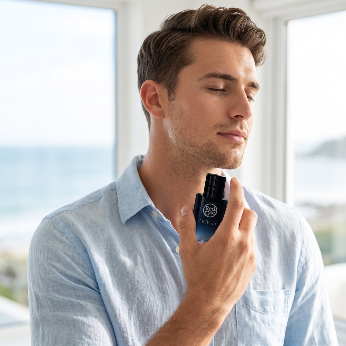 RedOne Mens Perfume Ocean 100ml in use