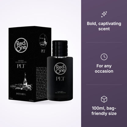 RedOne PLT men's perfume 100ml bottle and box with bold, captivating scent, for any occasion and bag-friendly size