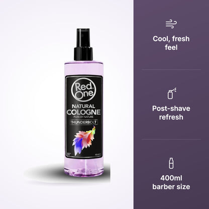 RedOne Silver Thunderbolt After Shave Cologne 400ml, product view 4
