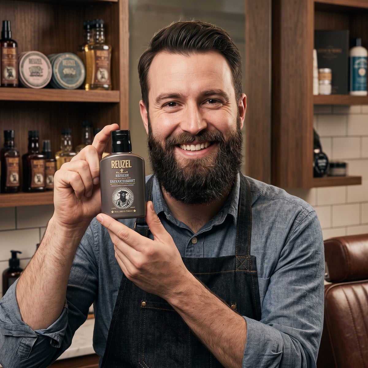 Reuzel Refresh No Rinse Beard Wash 100ml lifestyle image