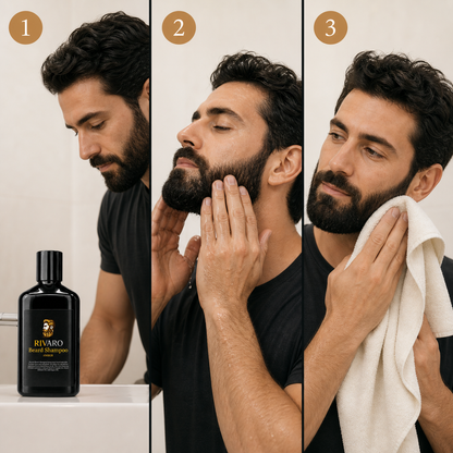 How to use Rivaro Amber Beard Shampoo 260ml
