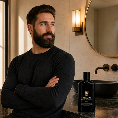 Rivaro Amber Beard Shampoo 260ml beard grooming lifestyle