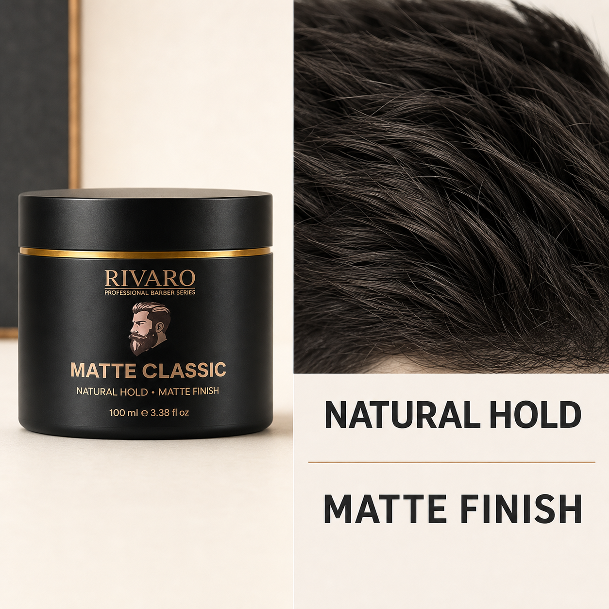 Rivaro Matt Classic Wax 100ml hold and matte finish