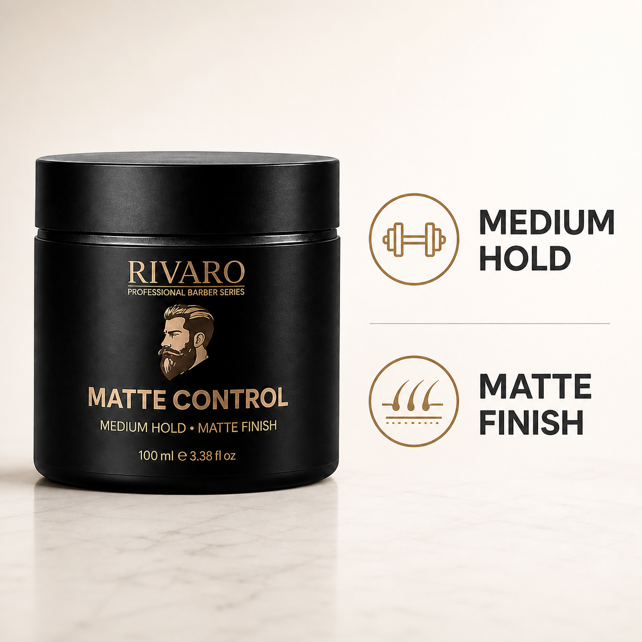 Rivaro Matt Control Wax 100ml medium hold and matte finish