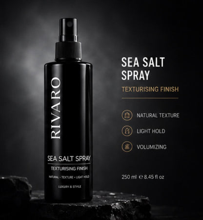 Rivaro Sea Salt Spray 250ml natural texture, light hold and volume