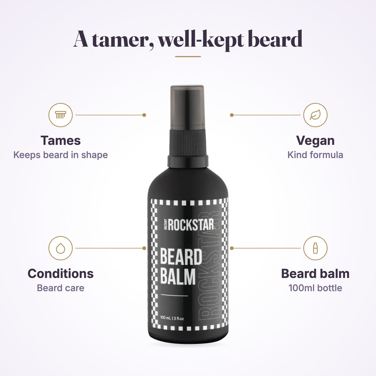 Man working Rockstar Beard Balm through his beard