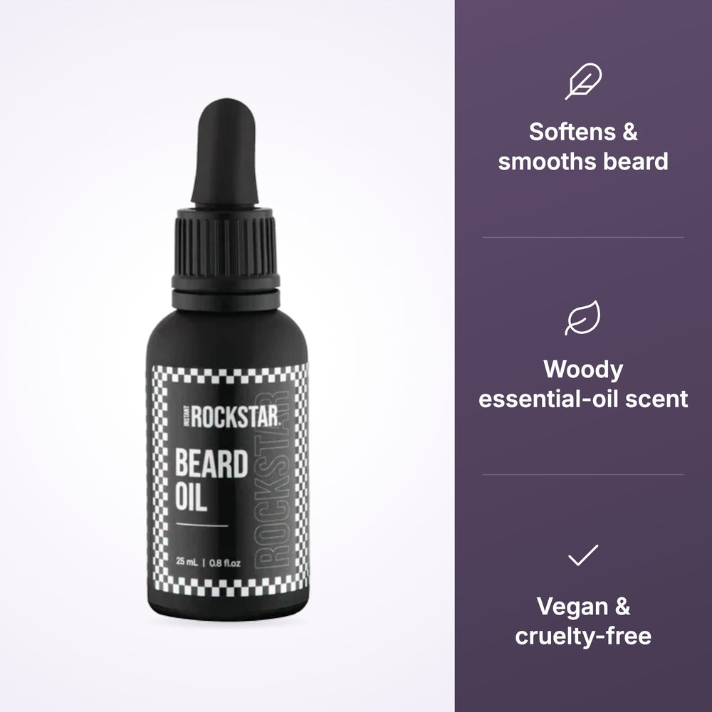 Instant Rockstar Beard Oil 25ml - product benefits