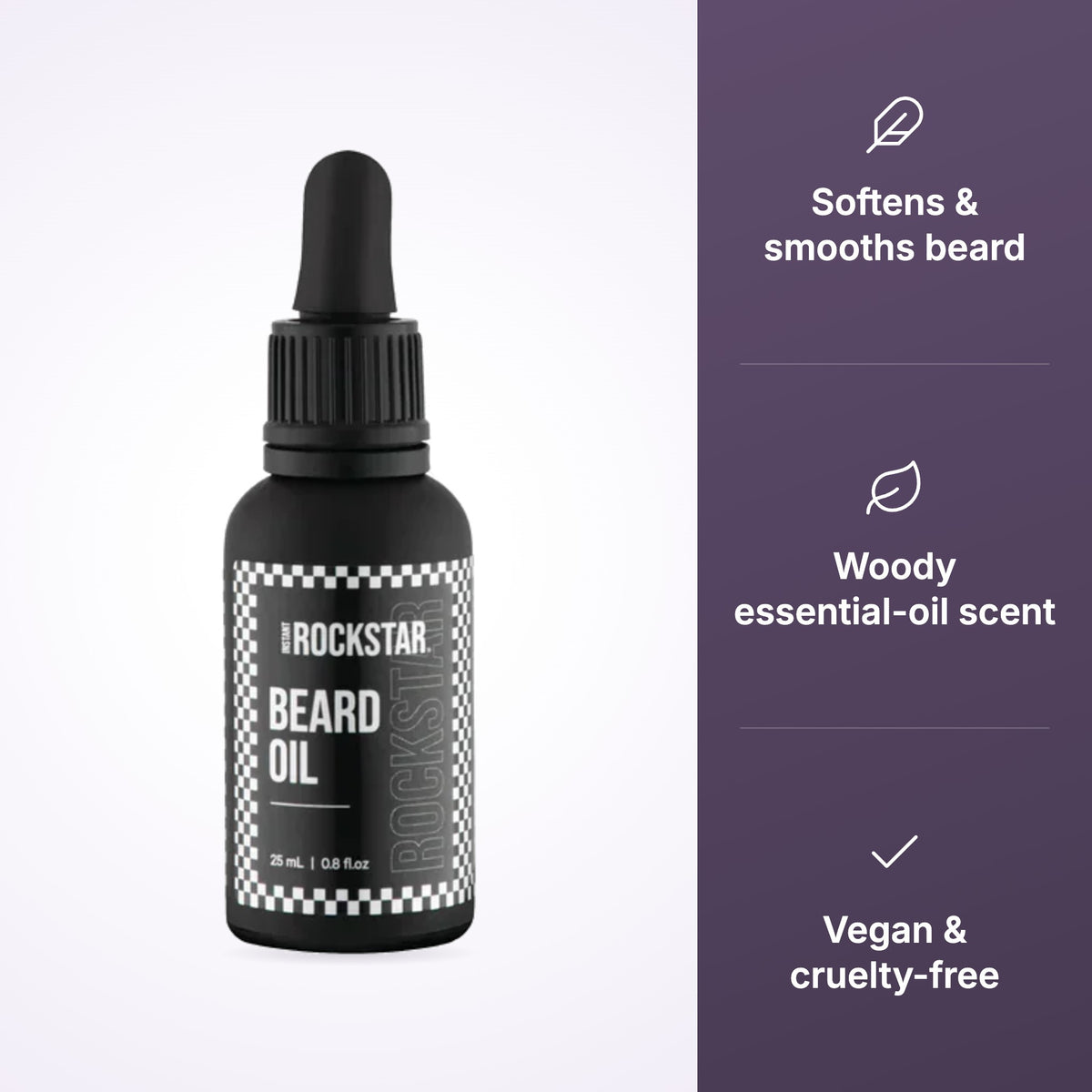 Instant Rockstar Beard Oil 25ml - product benefits