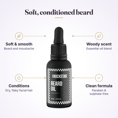 Instant Rockstar Beard Oil 25ml - key features