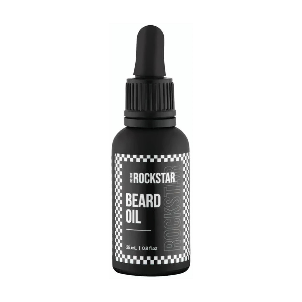 Instant Rockstar Beard Oil 25ml black dropper bottle