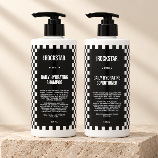 Rockstar Mystify Hydrating Shampoo & Conditioner Duo – 2 x 500ml studio photograph