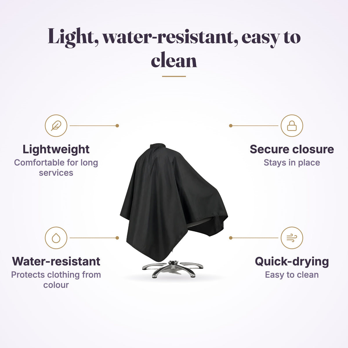 Salon Smart Delight Me Cutting Cape product features