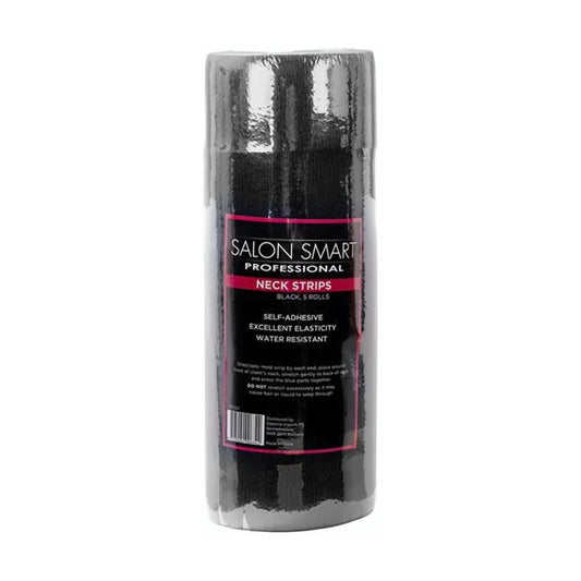 Salon Smart black neck strips five-roll pack