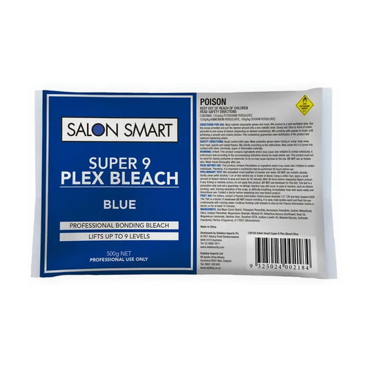 Salon Smart Super 9 Plex Bleach Blue 500g - MV hair and beauty
