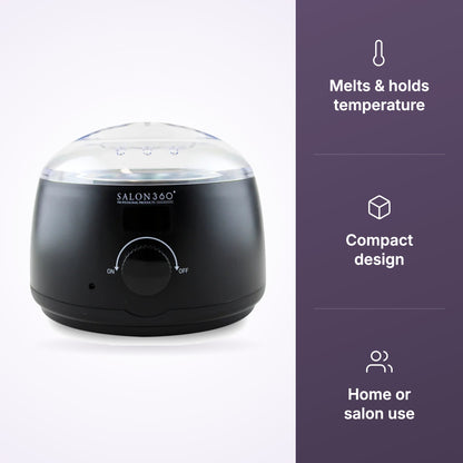 Salon360 Wax Heater Black benefit 1