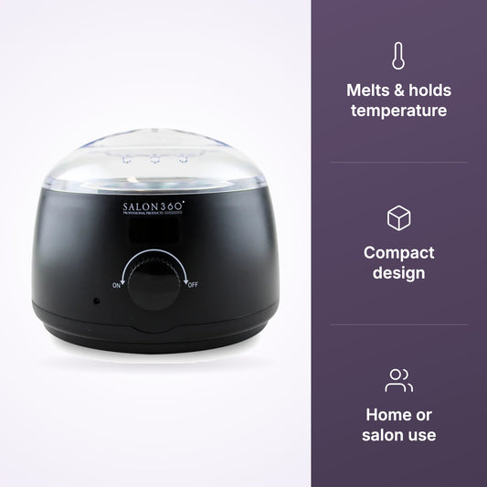 Salon360 Wax Heater Black benefit 1