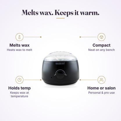 Salon360 Wax Heater Black benefit 3