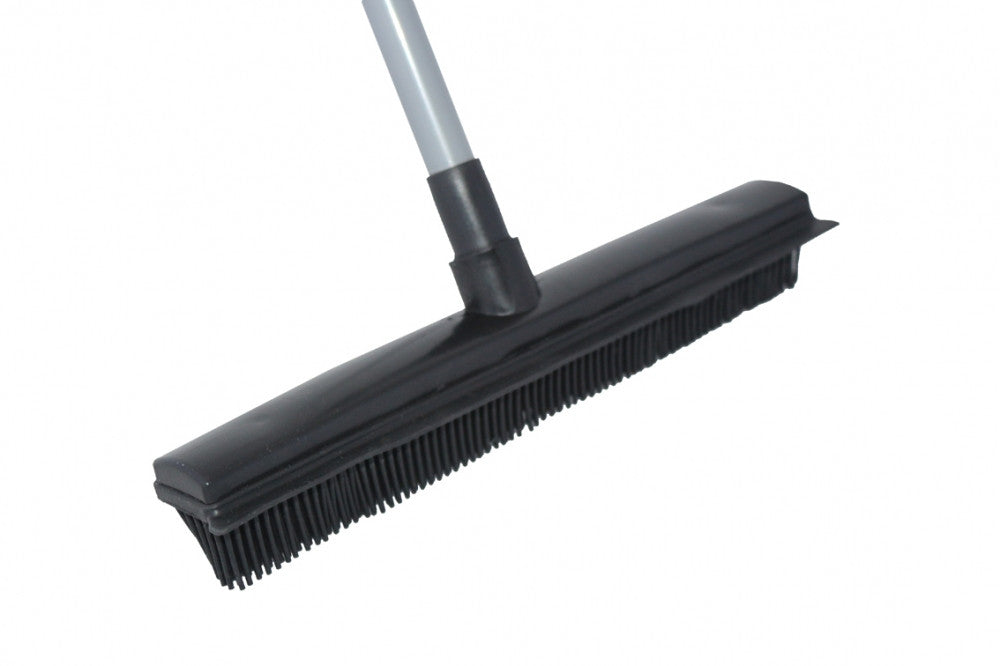 Rubber Broom & Squeegee – Black