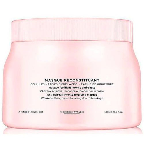 Kérastase Genesis Masque Reconstituant 500ml pink jar, front label close-up