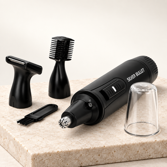 Silver Bullet Confidential Personal Groomer Trimmer studio photograph