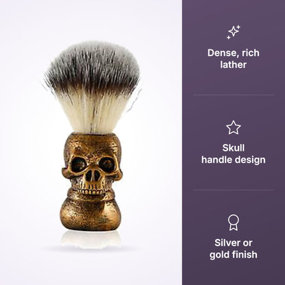 MV Skull Shaving Brush, view 3