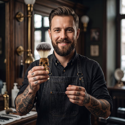MV Skull Shaving Brush, view 6