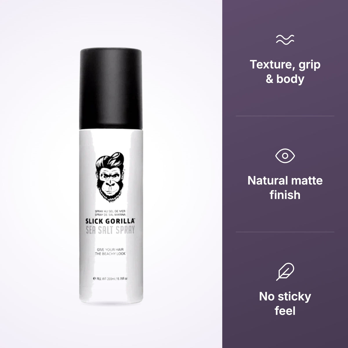Slick Gorilla Sea Salt Spray 200ml, view 3